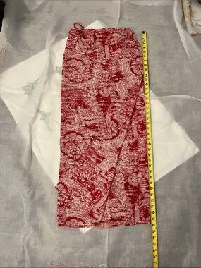 Women’s Red Printed Wrap Skirt